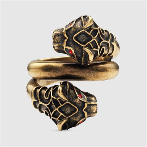 tiger head ring gucci replica